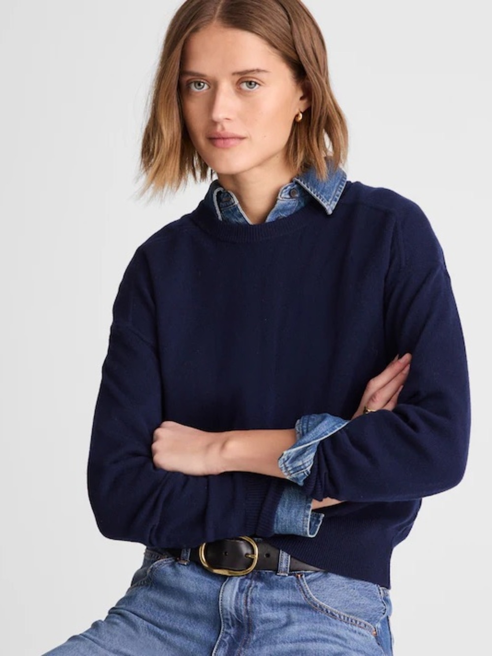 Madewell Crewneck Cashmere Sweater - Picture 5 of 9